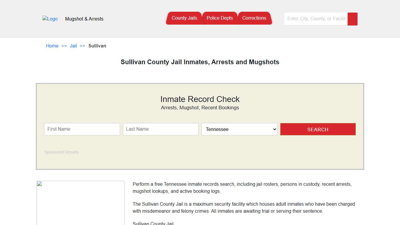 Sullivan County Jail Inmates, Arrests and Mugshots | Jail Roster Search